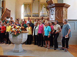 Abschiedsgottesdienst von Pfarrer Anselm Burr vom 5. Juli 2014 in der reformierten Kirche Kilchberg, Foto 3